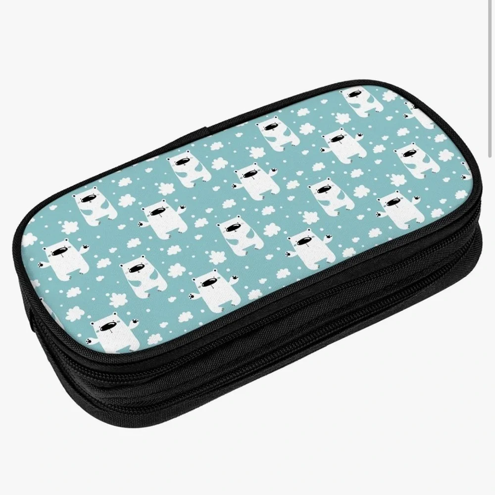 NWOT Cute Polar Bear Pencil Case